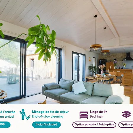 Casa de Férias Le 7 - Entre Et Bois - Maison Avec Piscine Rivedoux-Plage