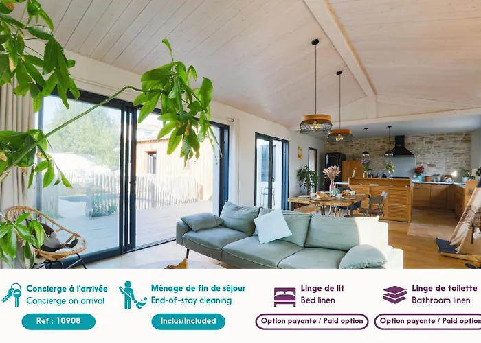 Casa de Férias Le 7 - Entre Et Bois - Maison Avec Piscine Rivedoux-Plage